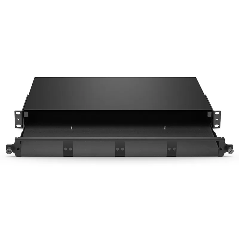 1U Rack Mount Enclosure Unloaded, Sliding and Tilt-down Drawer